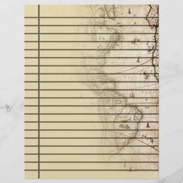 Vintages Kartenlesepapier (Vorderseite)