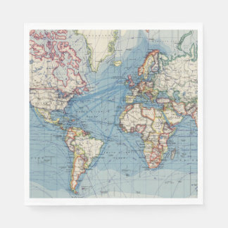 Vintages Kartenpapier Napkins Serviette