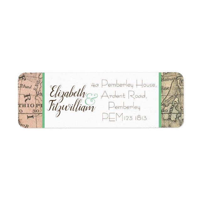 Vintages Kartenrückgabezeichen (Vorne)