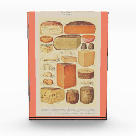 Vintages Käsediagramm Fotoblock