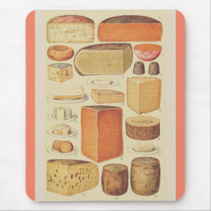 Vintages Käsediagramm Mousepad