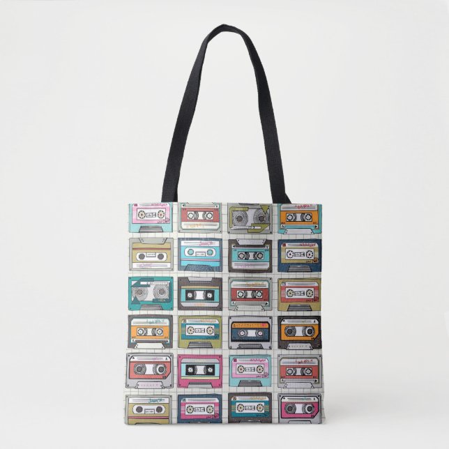 Vintages Kassettendesign Tasche (Vorderseite)