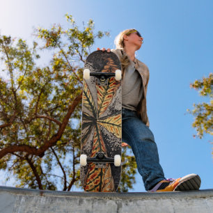 Vintages Kastanienleaf-Skateboard Skateboard