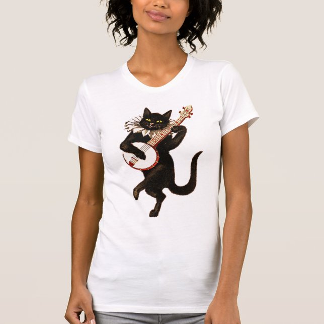Vintages Katzentee-Hemd T-Shirt (Vorderseite)