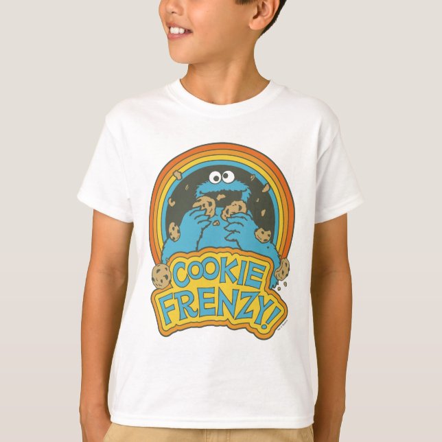Vintages Keksmonster | Cookie Frenzy T-Shirt (Vorderseite)