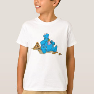 Vintages Keksmonster isst Cookies T-Shirt