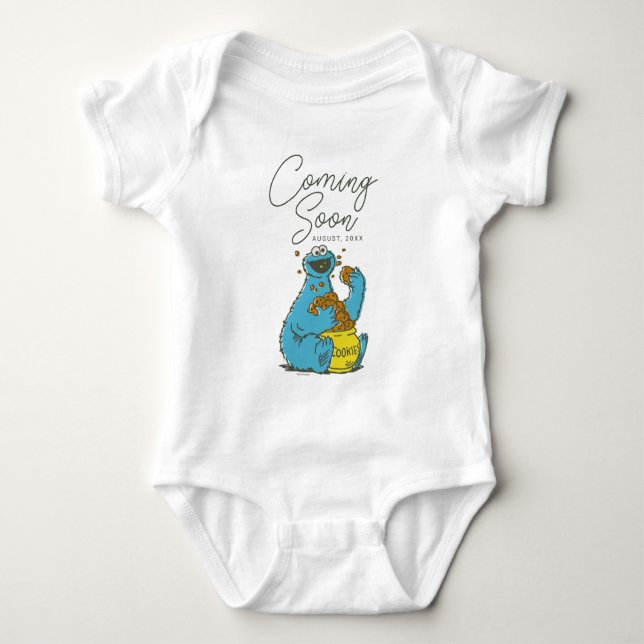 Vintages Keksmonster | Neues Baby Baby Strampler (Vorderseite)
