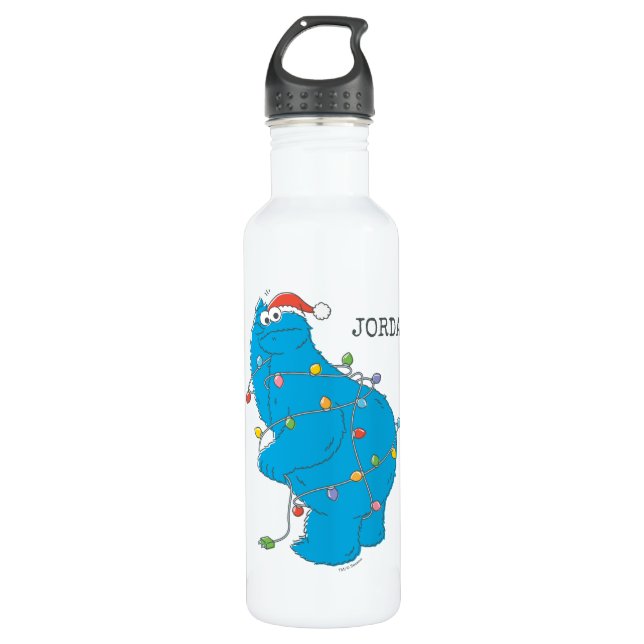 Vintages Keksmonster Weihnachtslicht Edelstahlflasche (Vorderseite)