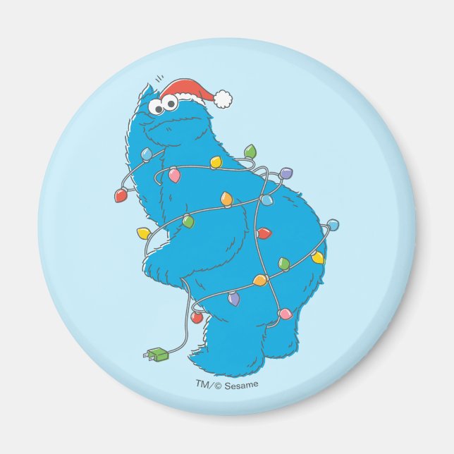 Vintages Keksmonster Weihnachtslicht Magnet (Vorne)