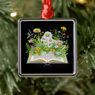 Vintages Kerndesign mit Wildblumen Ornament Aus Metall