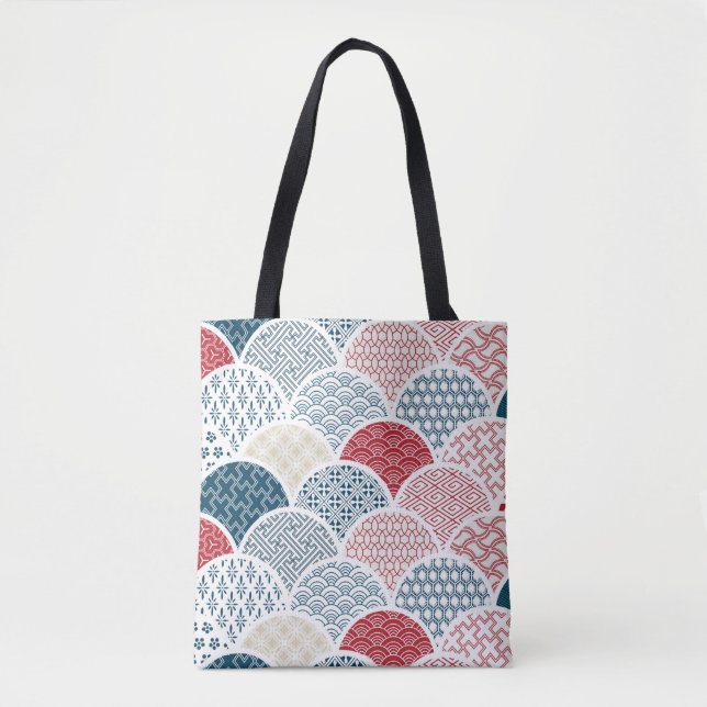 Vintages Kimono-Muster Tasche (Vorderseite)