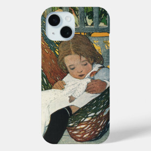 Vintages Kind mit Puppe von Jessie Willcox Smith iPhone 15 Hülle