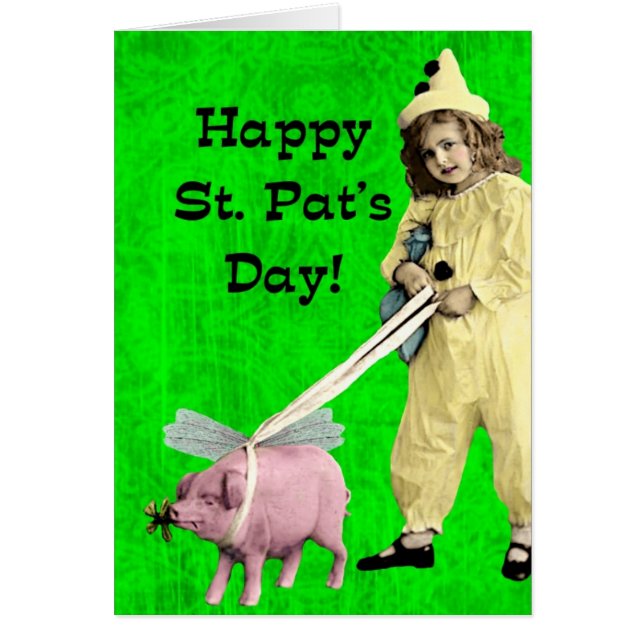 Vintages Kind und Schwein, St. Pat's Day (Vorne)