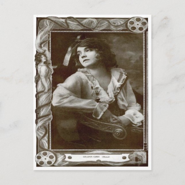 Vintages Kino Lilian Gish Postcard Postkarte (Vorderseite)