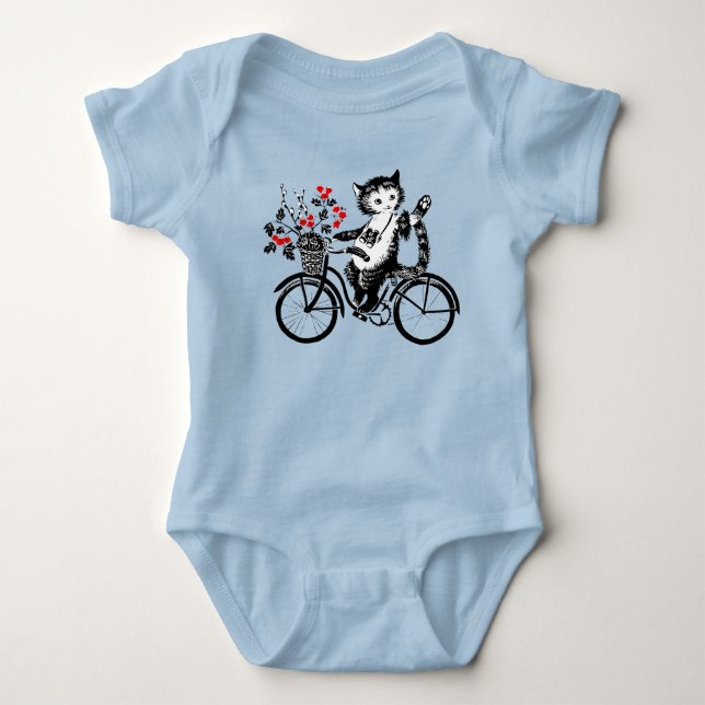 Vintages Kitesurfen Baby Strampler (Vorderseite)