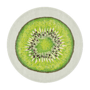 Vintages Kiwi-Slice-Muster. Schneidebrett