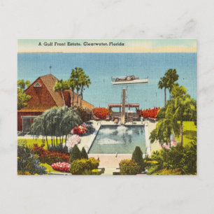 Vintages, klares Wasser, Florida Postkarte