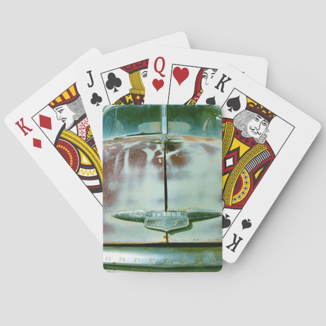Vintages klassisches Auto Spielkarten (Rückseite)