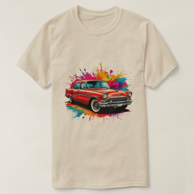 Vintages klassisches Auto T-Shirt (Design vorne)