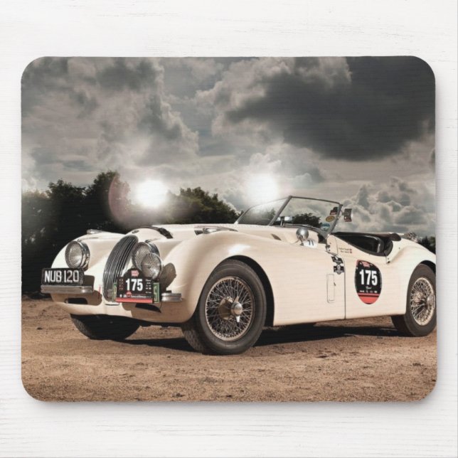 Vintages klassisches Jaguar-Auto Mousepad (Vorne)