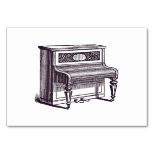 Vintages Klavier Tischnummer