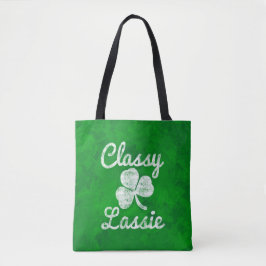 Vintages Kleeblatt Classy Lassie St Patricks Day Tasche