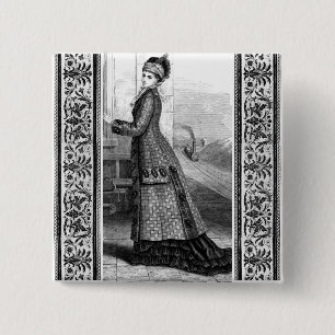 Vintages Kleid Button