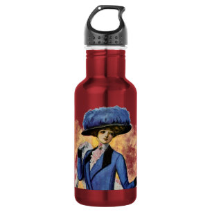 Vintages Kleid Edelstahlflasche