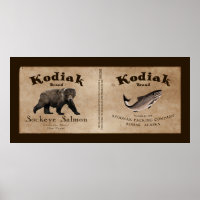 Vintages Kodiak-Lachs-Label