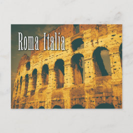 Vintages Kolosseum italia Postkarte