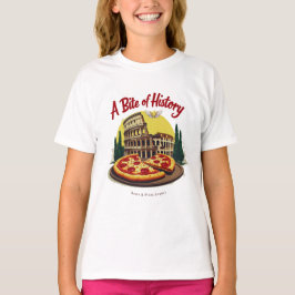Vintages Kolosseum Rom & Neapolitanische Pizza Kun T-Shirt