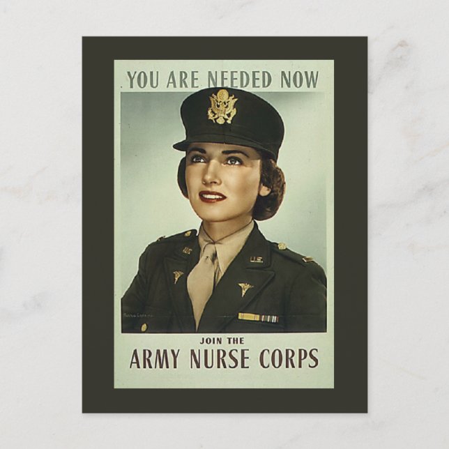 Vintages Krankenversicherungskorps Postkarte (Vorderseite)