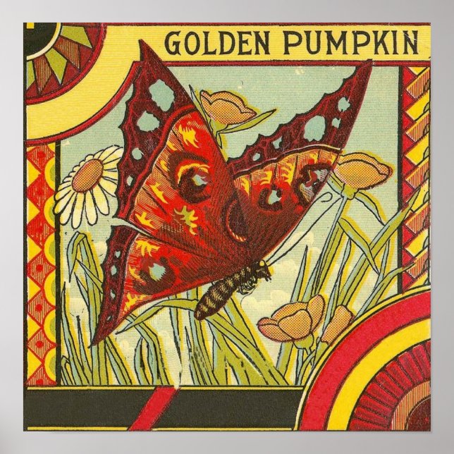 Vintages Kratetikett Poster (Vorne)