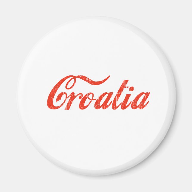 Vintages Kroatien Magnet (Vorne)