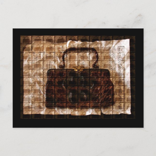 Vintages Krokodil Postkarte (Vorderseite)