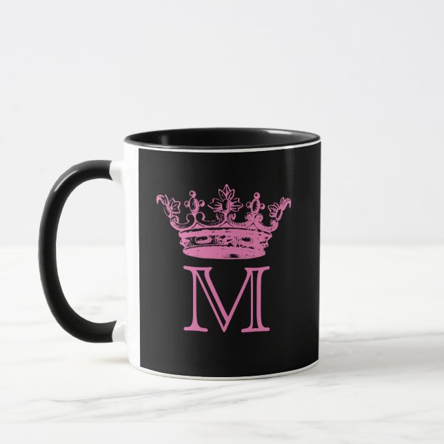 Vintages Kronen-Monogramm Tasse (Links)