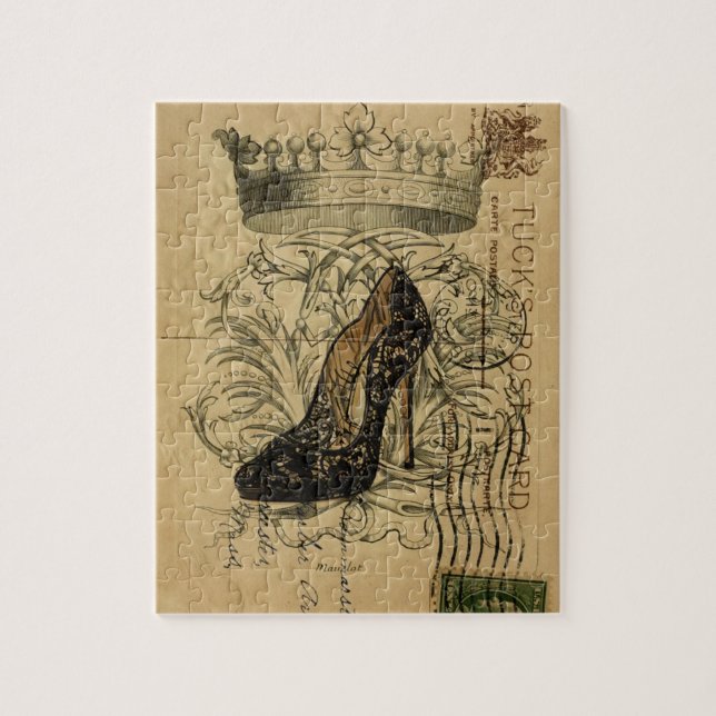 Vintages Kronenmode-Königinstilett (Vertikal)