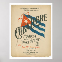 Vintages Kuba Libre Reiseplakat Poster