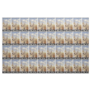 Vintages kundengerechtes Gewebe Mailands (Mailand) Stoff