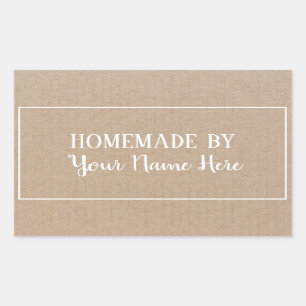 Vintages Kunsthandwerk aus Keks Rechteckiger Aufkleber