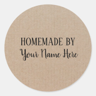 Vintages Kunsthandwerk aus Keks Runder Aufkleber