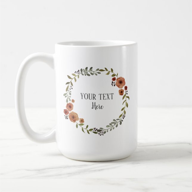 Vintages Kunsthandwerk Keks, hausgemacht Kaffeetasse (Links)