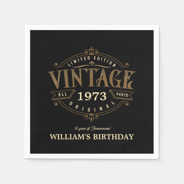 Vintages Kunsthandwerk Serviette (Vorderseite)