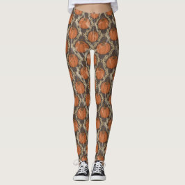 Vintages KürkPattern Halloween Leggings