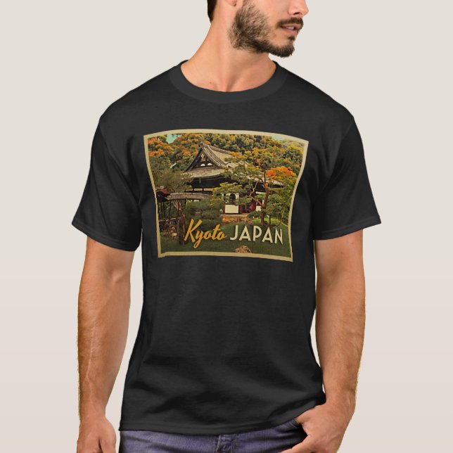Vintages Kyoto Japan T-Shirt (Vorderseite)