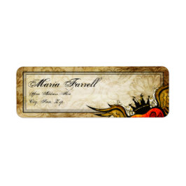 Vintages Label "Urban Tattoo Winged Heart Return"