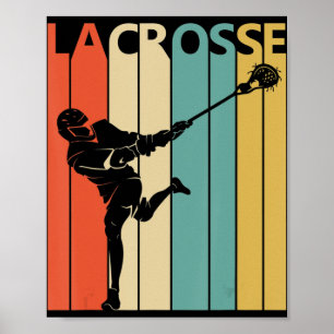 Vintages Lacrosse-Geschenk Poster