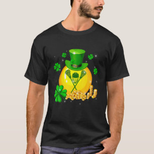 Vintages Lacrosse St. Patrick's Day Kleeblatt iris T-Shirt
