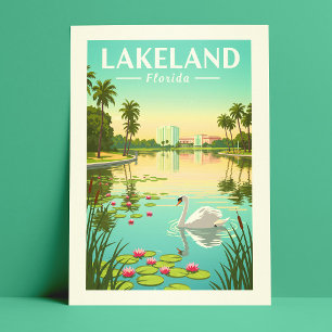 Vintages Lakeland Florida Postkarte