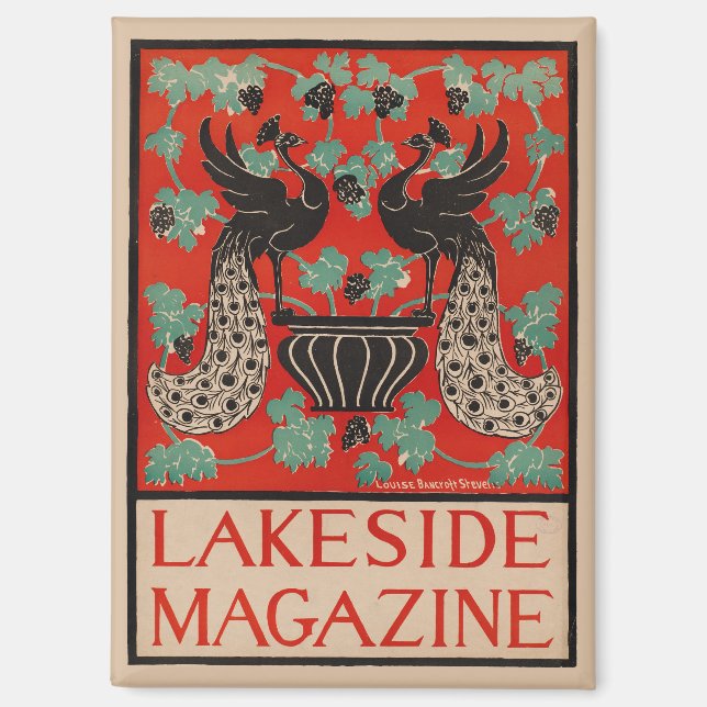 Vintages Lakeside-Magazin Magnet (Vorderseite)